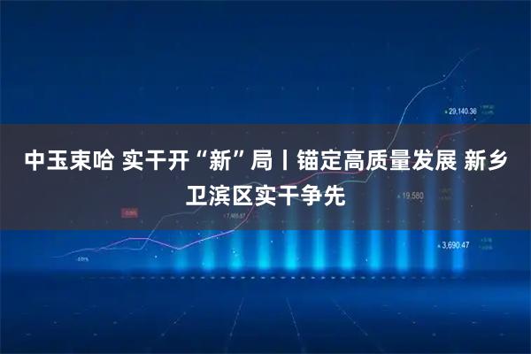 中玉束哈 实干开“新”局丨锚定高质量发展 新乡卫滨区实干争先