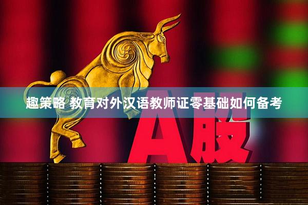趣策略 教育对外汉语教师证零基础如何备考