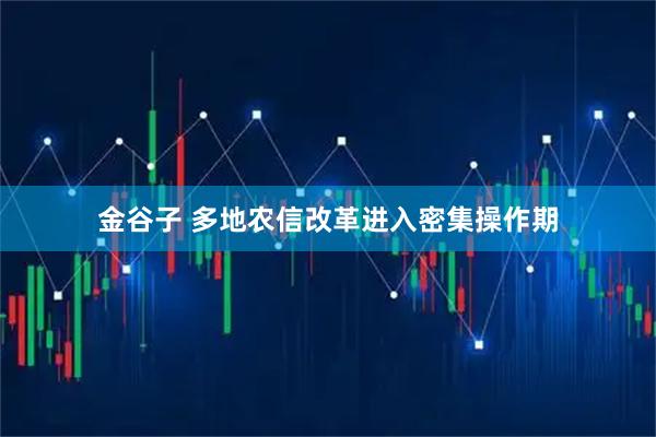 金谷子 多地农信改革进入密集操作期
